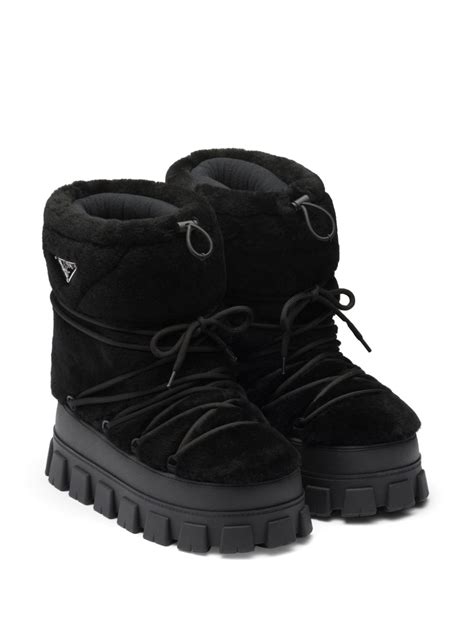 Prada shearling boots